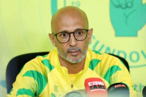 Miguel Cardoso faces an uncertain future at Sundowns
