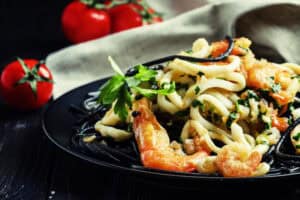 Pasta with seafood sauce recipe