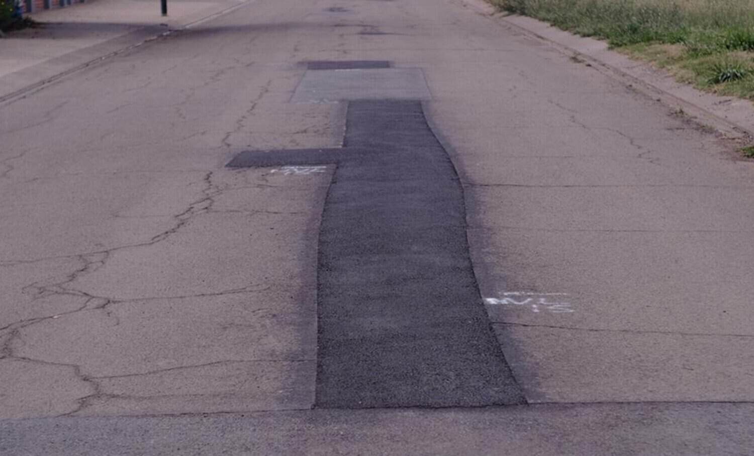 A road repaired by businesses in Mangaung.