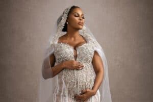 Hellen Motsuki pregnancy photoshoot