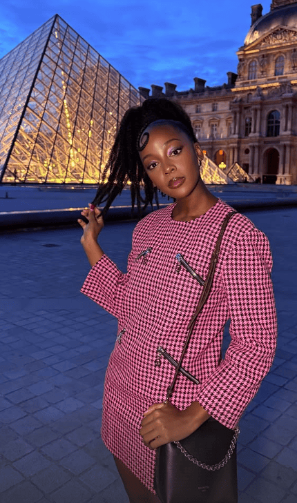 Thuso Mbedu in Paris. Picture: Instagram