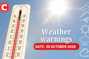 Weather forecast for 30 October 2026