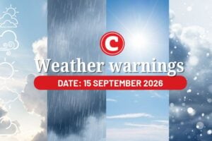 Weather forecast 15 October 2026