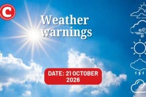 Weather forecast 21 October 2026