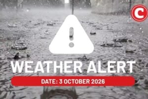 Weather forecast 3 October 2026