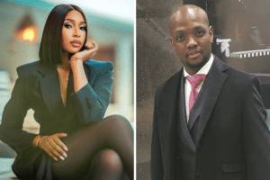 Media personality Blue Mbombo and businessman Thami Ndlala