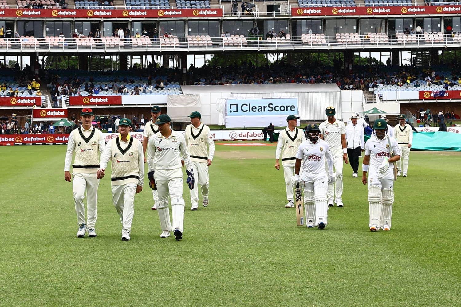 Proteas stumble early in rain-hit first day of second Test against Australia