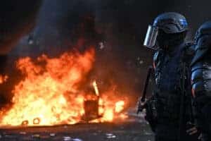 Protest against eduction conditions in Paris