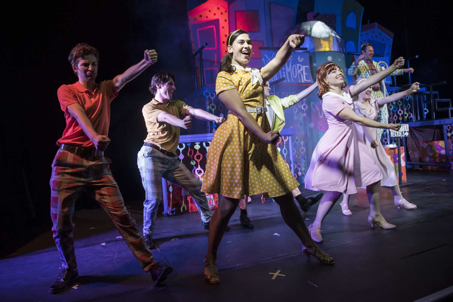 Cast members perform, 22 October 2026, during a rehearsal of the musical Hairspray at Die Centurion Teater, in Centurion. The show is produced by Scenario Productions and runs until 7 November. Picture: Michel Bega/The Citizen