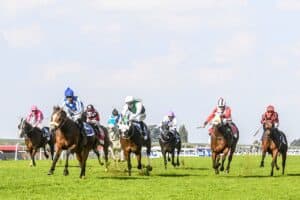 Horses racing at Turffontein